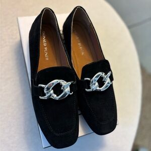Donald J. Pliner Black Loafers